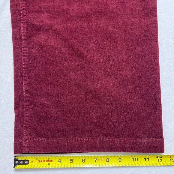 Liz Claiborne Women Wide-Leg High-Rise Stretch Burgundy Velvet Pants Sz 24W NWT - Picture 11 of 11